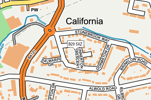 B29 5XZ map - OS OpenMap – Local (Ordnance Survey) B29 5XZ map - OS OpenMap – Local (Ordnance Survey)