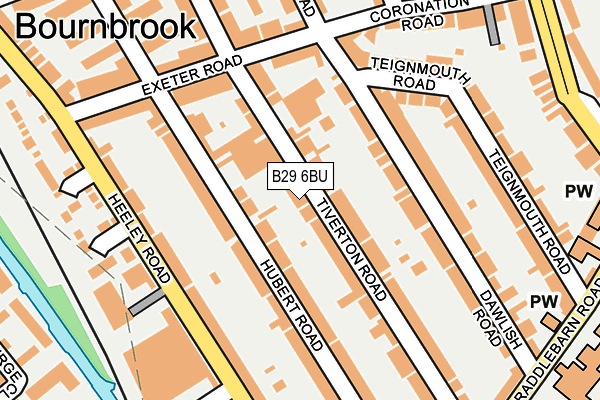 B29 6BU map - OS OpenMap – Local (Ordnance Survey) B29 6BU map - OS OpenMap – Local (Ordnance Survey)