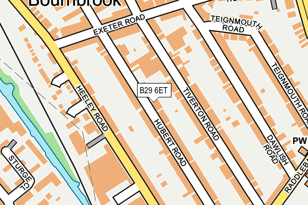 B29 6ET map - OS OpenMap – Local (Ordnance Survey) B29 6ET map - OS OpenMap – Local (Ordnance Survey)