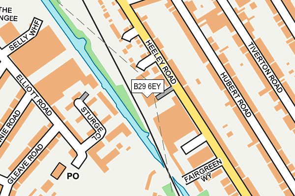 B29 6EY map - OS OpenMap – Local (Ordnance Survey) B29 6EY map - OS OpenMap – Local (Ordnance Survey)