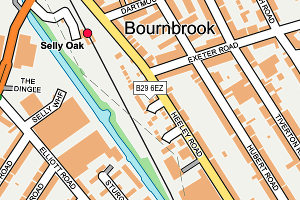 B29 6EZ map - OS OpenMap – Local (Ordnance Survey) B29 6EZ map - OS OpenMap – Local (Ordnance Survey)