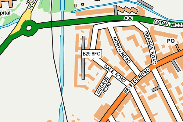 B29 6FG map - OS OpenMap – Local (Ordnance Survey) B29 6FG map - OS OpenMap – Local (Ordnance Survey)