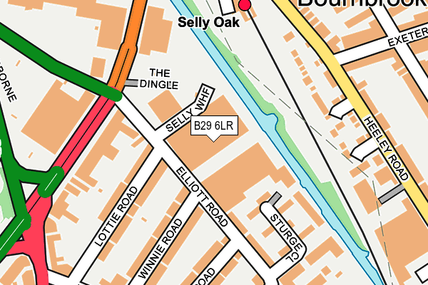 B29 6LR map - OS OpenMap – Local (Ordnance Survey) B29 6LR map - OS OpenMap – Local (Ordnance Survey)
