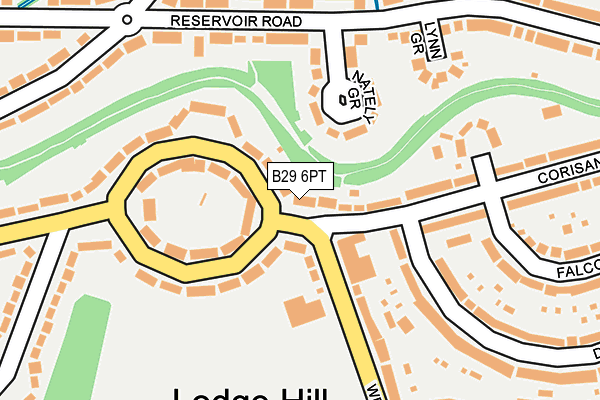 B29 6PT map - OS OpenMap – Local (Ordnance Survey) B29 6PT map - OS OpenMap – Local (Ordnance Survey)