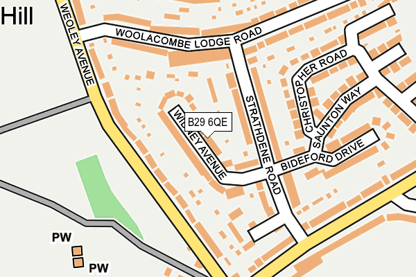 B29 6QE map - OS OpenMap – Local (Ordnance Survey) B29 6QE map - OS OpenMap – Local (Ordnance Survey)