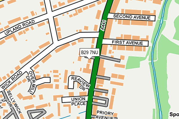 B29 7NU map - OS OpenMap – Local (Ordnance Survey) B29 7NU map - OS OpenMap – Local (Ordnance Survey)