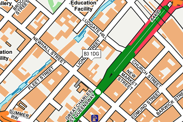B3 1DG map - OS OpenMap – Local (Ordnance Survey) B3 1DG map - OS OpenMap – Local (Ordnance Survey)