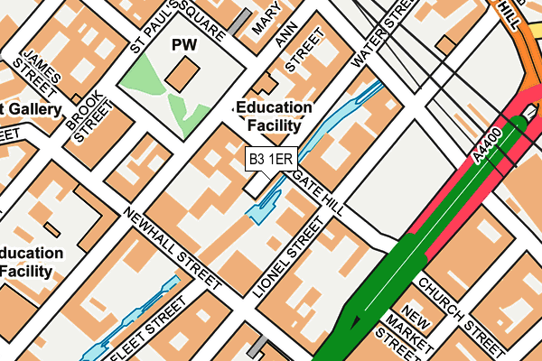 B3 1ER map - OS OpenMap – Local (Ordnance Survey) B3 1ER map - OS OpenMap – Local (Ordnance Survey)