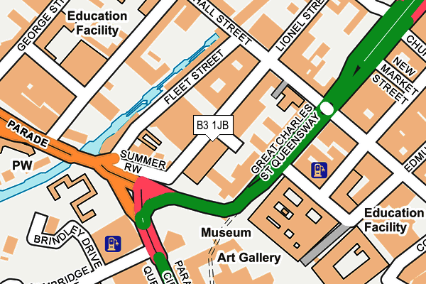 B3 1JB map - OS OpenMap – Local (Ordnance Survey) B3 1JB map - OS OpenMap – Local (Ordnance Survey)