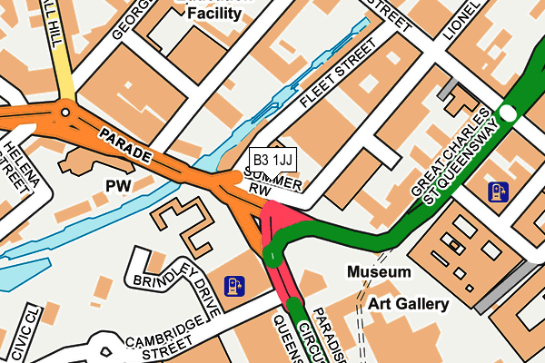 B3 1JJ map - OS OpenMap – Local (Ordnance Survey) B3 1JJ map - OS OpenMap – Local (Ordnance Survey)