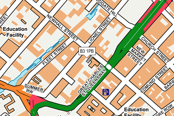 B3 1PB map - OS OpenMap – Local (Ordnance Survey) B3 1PB map - OS OpenMap – Local (Ordnance Survey)