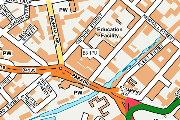 B3 1PU map - OS OpenMap – Local (Ordnance Survey) B3 1PU map - OS OpenMap – Local (Ordnance Survey)