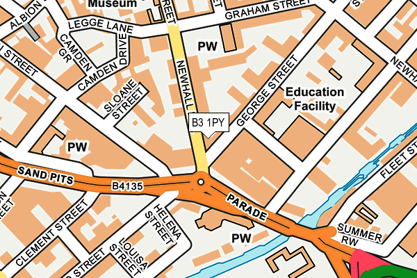 B3 1PY map - OS OpenMap – Local (Ordnance Survey) B3 1PY map - OS OpenMap – Local (Ordnance Survey)
