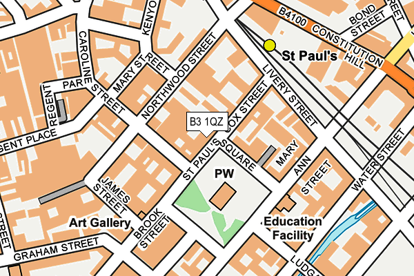 B3 1QZ map - OS OpenMap – Local (Ordnance Survey) B3 1QZ map - OS OpenMap – Local (Ordnance Survey)