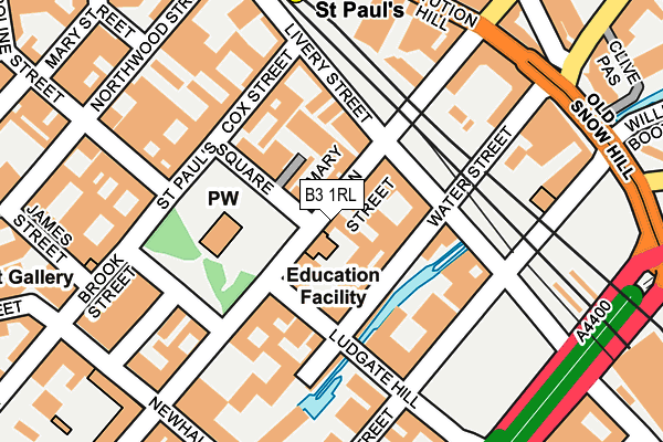 B3 1RL map - OS OpenMap – Local (Ordnance Survey) B3 1RL map - OS OpenMap – Local (Ordnance Survey)