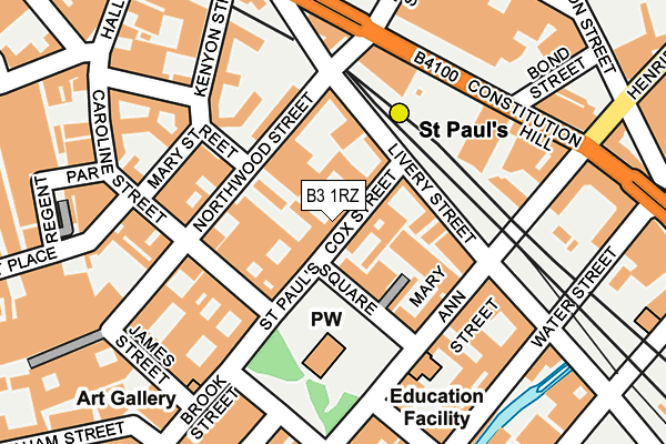 B3 1RZ map - OS OpenMap – Local (Ordnance Survey) B3 1RZ map - OS OpenMap – Local (Ordnance Survey)