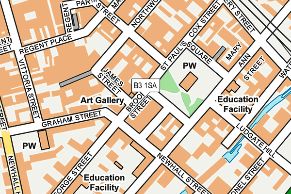 B3 1SA map - OS OpenMap – Local (Ordnance Survey) B3 1SA map - OS OpenMap – Local (Ordnance Survey)