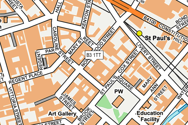 B3 1TT map - OS OpenMap – Local (Ordnance Survey) B3 1TT map - OS OpenMap – Local (Ordnance Survey)