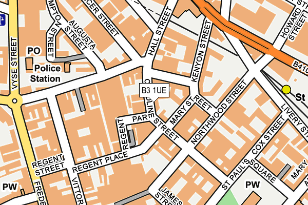 B3 1UE map - OS OpenMap – Local (Ordnance Survey) B3 1UE map - OS OpenMap – Local (Ordnance Survey)
