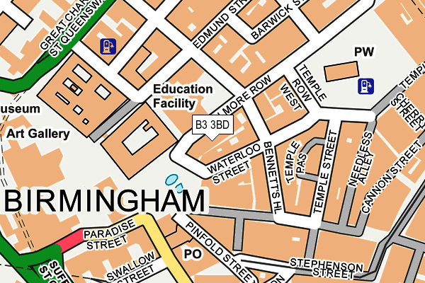 B3 3BD map - OS OpenMap – Local (Ordnance Survey) B3 3BD map - OS OpenMap – Local (Ordnance Survey)