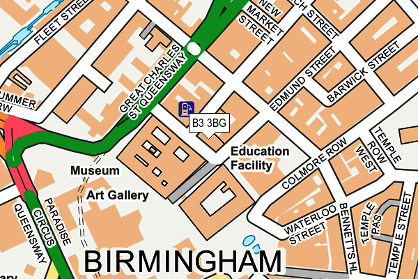 B3 3BG map - OS OpenMap – Local (Ordnance Survey) B3 3BG map - OS OpenMap – Local (Ordnance Survey)