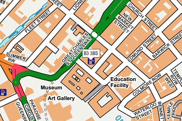 B3 3BS map - OS OpenMap – Local (Ordnance Survey) B3 3BS map - OS OpenMap – Local (Ordnance Survey)