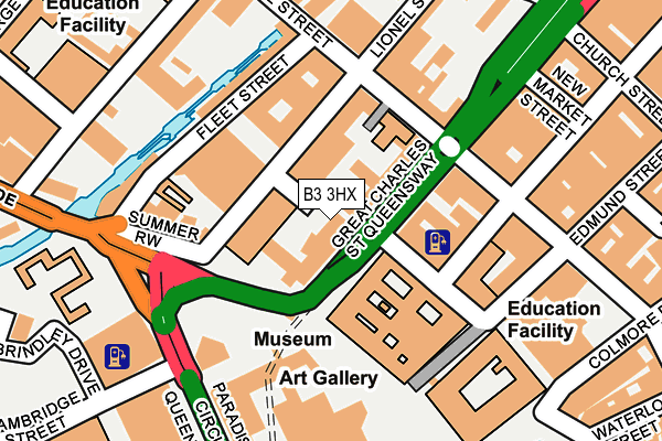 B3 3HX map - OS OpenMap – Local (Ordnance Survey) B3 3HX map - OS OpenMap – Local (Ordnance Survey)