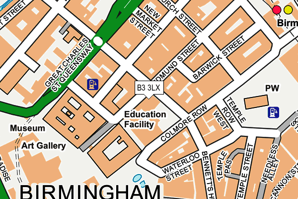 B3 3LX map - OS OpenMap – Local (Ordnance Survey) B3 3LX map - OS OpenMap – Local (Ordnance Survey)