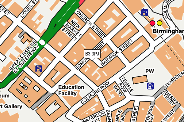 B3 3PJ map - OS OpenMap – Local (Ordnance Survey) B3 3PJ map - OS OpenMap – Local (Ordnance Survey)