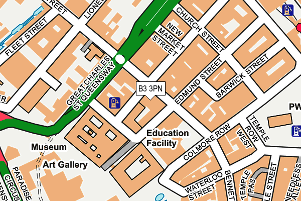 B3 3PN map - OS OpenMap – Local (Ordnance Survey) B3 3PN map - OS OpenMap – Local (Ordnance Survey)