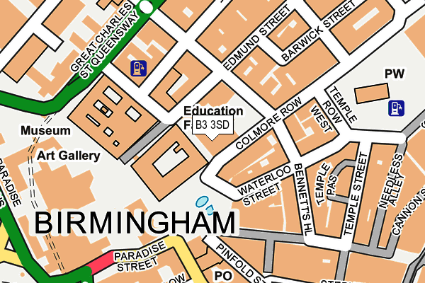 B3 3SD map - OS OpenMap – Local (Ordnance Survey) B3 3SD map - OS OpenMap – Local (Ordnance Survey)