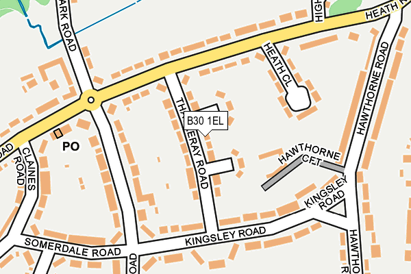 B30 1EL map - OS OpenMap – Local (Ordnance Survey) B30 1EL map - OS OpenMap – Local (Ordnance Survey)