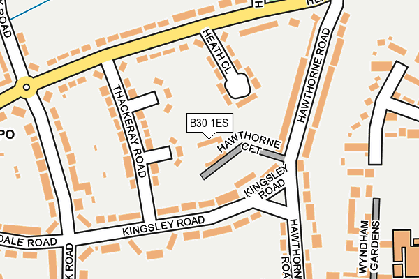 B30 1ES map - OS OpenMap – Local (Ordnance Survey) B30 1ES map - OS OpenMap – Local (Ordnance Survey)