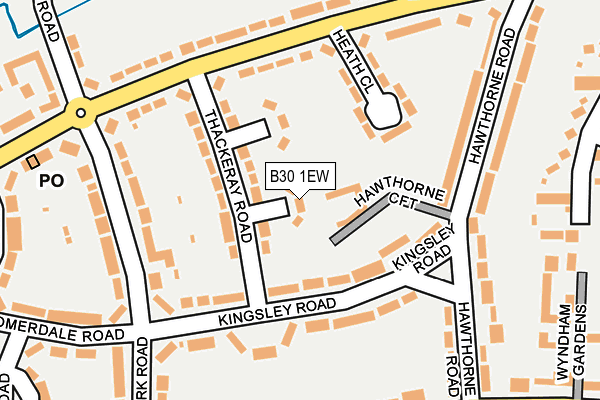 B30 1EW map - OS OpenMap – Local (Ordnance Survey) B30 1EW map - OS OpenMap – Local (Ordnance Survey)