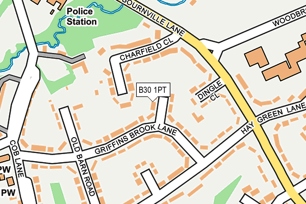 B30 1PT map - OS OpenMap – Local (Ordnance Survey) B30 1PT map - OS OpenMap – Local (Ordnance Survey)