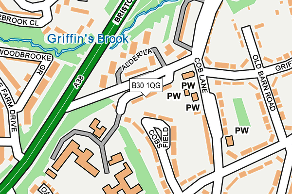 B30 1QG map - OS OpenMap – Local (Ordnance Survey) B30 1QG map - OS OpenMap – Local (Ordnance Survey)