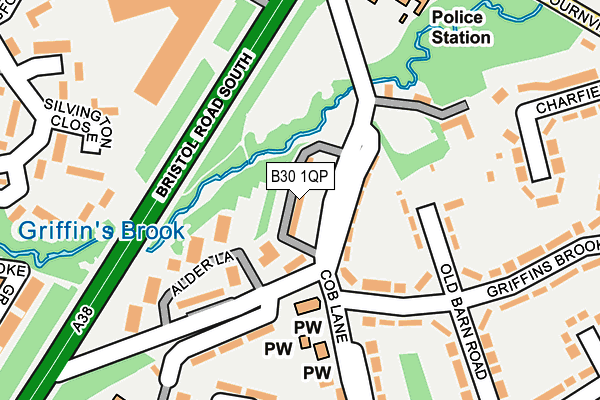 B30 1QP map - OS OpenMap – Local (Ordnance Survey) B30 1QP map - OS OpenMap – Local (Ordnance Survey)