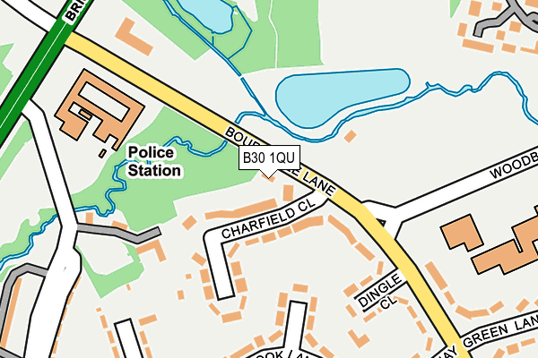 B30 1QU map - OS OpenMap – Local (Ordnance Survey) B30 1QU map - OS OpenMap – Local (Ordnance Survey)