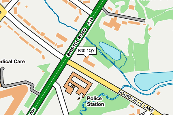 B30 1QY map - OS OpenMap – Local (Ordnance Survey) B30 1QY map - OS OpenMap – Local (Ordnance Survey)