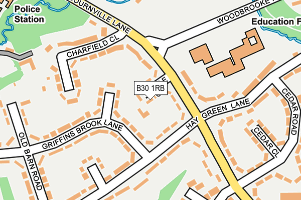 B30 1RB map - OS OpenMap – Local (Ordnance Survey) B30 1RB map - OS OpenMap – Local (Ordnance Survey)