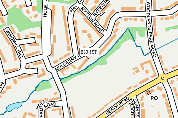 B30 1ST map - OS OpenMap – Local (Ordnance Survey) B30 1ST map - OS OpenMap – Local (Ordnance Survey)