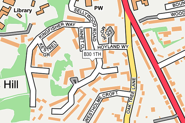 B30 1TH map - OS OpenMap – Local (Ordnance Survey) B30 1TH map - OS OpenMap – Local (Ordnance Survey)