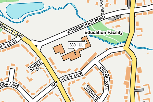 B30 1UL map - OS OpenMap – Local (Ordnance Survey) B30 1UL map - OS OpenMap – Local (Ordnance Survey)