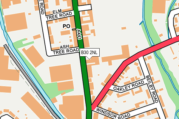 B30 2NL map - OS OpenMap – Local (Ordnance Survey) B30 2NL map - OS OpenMap – Local (Ordnance Survey)