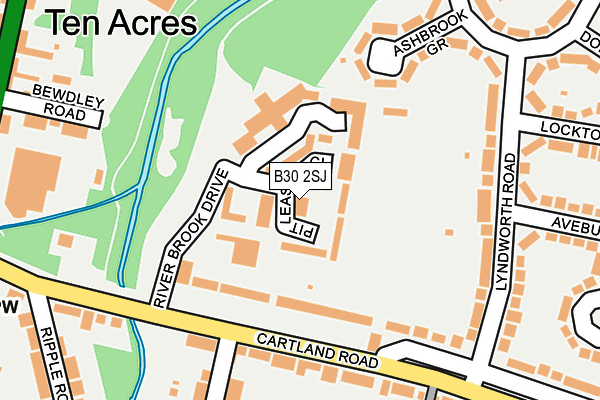 B30 2SJ map - OS OpenMap – Local (Ordnance Survey) B30 2SJ map - OS OpenMap – Local (Ordnance Survey)