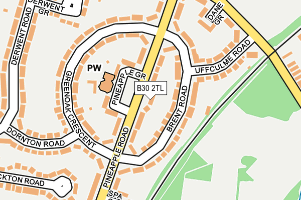 B30 2TL map - OS OpenMap – Local (Ordnance Survey) B30 2TL map - OS OpenMap – Local (Ordnance Survey)
