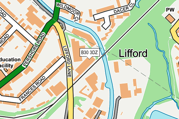 B30 3DZ map - OS OpenMap – Local (Ordnance Survey) B30 3DZ map - OS OpenMap – Local (Ordnance Survey)