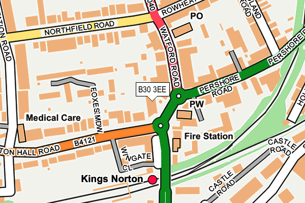 B30 3EE map - OS OpenMap – Local (Ordnance Survey) B30 3EE map - OS OpenMap – Local (Ordnance Survey)