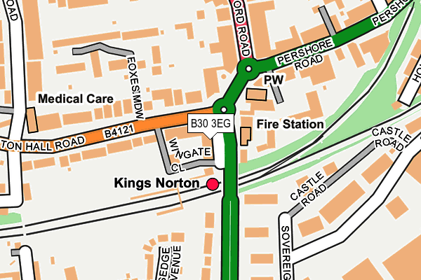 B30 3EG map - OS OpenMap – Local (Ordnance Survey) B30 3EG map - OS OpenMap – Local (Ordnance Survey)
