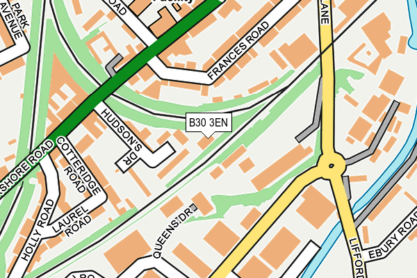 B30 3EN map - OS OpenMap – Local (Ordnance Survey) B30 3EN map - OS OpenMap – Local (Ordnance Survey)